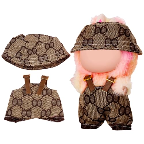 Puppenkleid & Outfit Set für Labobo Puppen,La Blind Box bubu,Puppenkleid,Puppenhüte,Puppenkleidung 18cm,17 cm,Puppenzubehör,Puppenkleidung, Sammler,Overalls,Mützen,GG Braun Puppenkleid & Outfit Set für Labobo Puppen,La Blind Box bubu,Puppenkleid,Puppenhüte,Puppenkleidung 18cm,17 cm,Puppenzubehör,Puppenkleidung, Sammler,Overalls,Mützen,GG Braun von Purhole