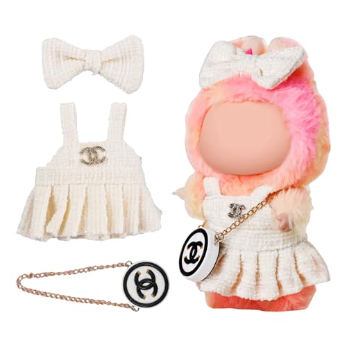 Puppenkleid & Outfit Set für Labobo Puppen,La Blind Box bubu,Puppenkleid,Puppenhüte,Puppenkleidung 18cm,17 cm,Puppenzubehör,Puppenkleidung,Geschenk für Sammler,Kleider,Haarbänder,Mini-Taschen,Weiß Puppenkleid & Outfit Set für Labobo Puppen,La Blind Box bubu,Puppenkleid,Puppenhüte,Puppenkleidung 18cm,17 cm,Puppenzubehör,Puppenkleidung,Geschenk für Sammler,Kleider,Haarbänder,Mini-Taschen,Weiß von Purhole