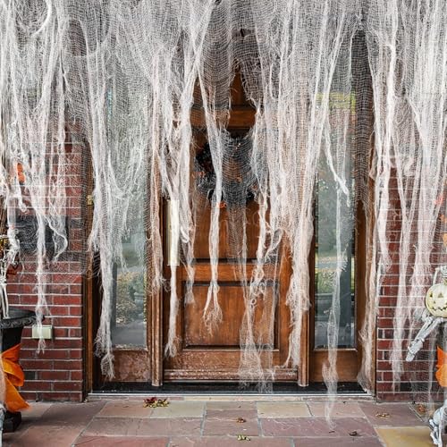 12.7x1M Halloween Dekoration Gaze -Gruseliger Stoff - Käsetuch Halloween Dekorationen für die Türen Hallen,Duschvorhänge,Veranden,Decks,Fenster,Tore,Deko Prop 12.7x1M Halloween Dekoration Gaze -Gruseliger Stoff - Käsetuch Halloween Dekorationen für die Türen Hallen,Duschvorhänge,Veranden,Decks,Fenster,Tore,Deko Prop von Purple Star