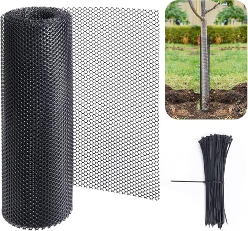 Baumschutz aus Netzstoff, 6,2 m, Baumrindenschutz, flexibles Netz, Baumschutz mit 100 Bändern für Baumschutz von Hirschmähern, Trimmern Baumschutz aus Netzstoff, 6,2 m, Baumrindenschutz, flexibles Netz, Baumschutz mit 100 Bändern für Baumschutz von Hirschmähern, Trimmern von Purple Star