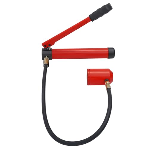Hydraulischer Lochstanzersatz, Manueller Lochstanzersatz, 80 kN Handpumpen Blechlocher mit 6 Stempeln Hub: 25 mm/0,98 Zoll Geeignete Blechdicke 3,2 mm/0,13 Zoll (Rot) von PurpleMinder