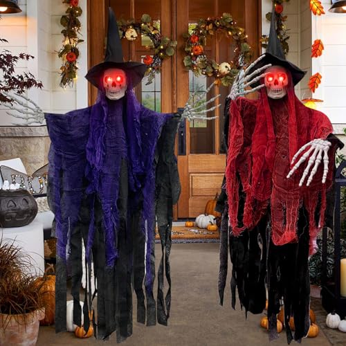 Purpledi 2 Stück Halloween Deko Horror 105 * 85cm Halloween Hängende Geist Dekoration Garten, Halloween Ghost Hägende Geister fä Halloween Deko Party Garten - LED Augen Purpledi 2 Stück Halloween Deko Horror 105 * 85cm Halloween Hängende Geist Dekoration Garten, Halloween Ghost Hägende Geister fä Halloween Deko Party Garten - LED Augen von Purpledi