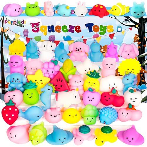 Purpledi 50 Stück Squishies Kawaii Soft Silikon Spielzeug Anti ,Soft Squeeze Stressabbau Squishies Stress Spielzeug mit Verschiedenen Tiermotiven, Mitgebsel Kindergeburtstag Gastgeschenke c Purpledi 50 Stück Squishies Kawaii Soft Silikon Spielzeug Anti ,Soft Squeeze Stressabbau Squishies Stress Spielzeug mit Verschiedenen Tiermotiven, Mitgebsel Kindergeburtstag Gastgeschenke c von Purpledi