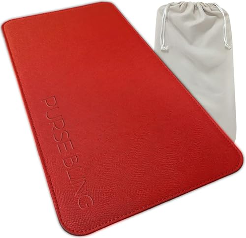 Purse Bling Base Shaper für Neverfull GM, Bag Shaper für LV Never Full Bags und andere LV Totes, Veganes Leder (Rot, GM) von Purse Bling