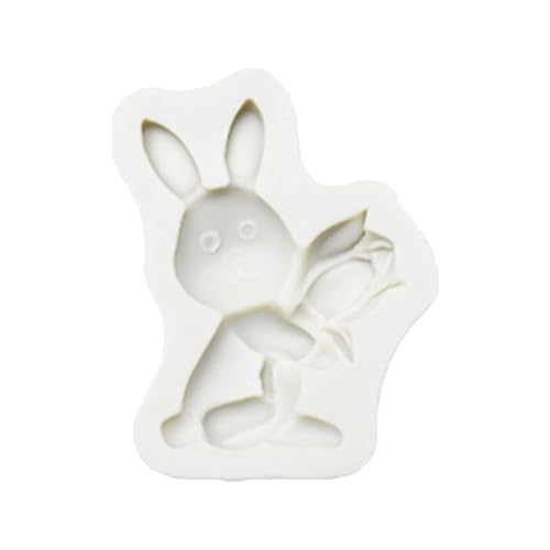 1 Stück Osterhase Silikonform,Ostern Hase Silikonformen Gießformen,Ostern Hase Silikon FormGießform Hase Kerzenform, Kuchen Dekoration Epoxidharz Formen for Gips,Sojawachs Kerzen, (02-C, One Size) von Pursuit-W