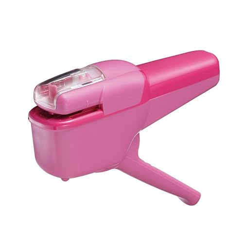 Purzen Heftklammerloser Hefter, lochlos für 10-Blatt-Bindung, Hefter für Büro und Klassenzimmer,Rosa Purzen Heftklammerloser Hefter, lochlos für 10-Blatt-Bindung, Hefter für Büro und Klassenzimmer,Rosa von Purzen