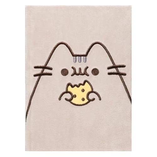 Pusheen Verspieltes Plüsch-Notizbuch, A5, 22,5 x 16,5 x 2,3 cm, Grau/Weiß von Pusheen