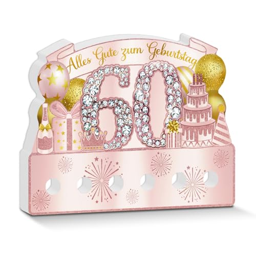 Putuo Decor Geburtstag Tischdeko Pink Gold mit Geldfach – Alles Gute zum Geburtstag Party Dekoration 60 Jahre Jubiläum für Frauen Mädchen Putuo Decor Geburtstag Tischdeko Pink Gold mit Geldfach – Alles Gute zum Geburtstag Party Dekoration 60 Jahre Jubiläum für Frauen Mädchen von Putuo Decor