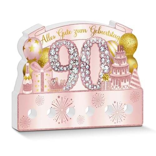 Putuo Decor Geburtstag Tischdeko Pink Gold mit Geldfach – Alles Gute zum Geburtstag Party Dekoration 90 Jahre Jubiläum für Frauen Mädchen Putuo Decor Geburtstag Tischdeko Pink Gold mit Geldfach – Alles Gute zum Geburtstag Party Dekoration 90 Jahre Jubiläum für Frauen Mädchen von Putuo Decor