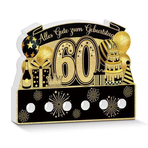 Putuo Decor Geburtstag Tischdeko Schwarz Gold mit Geldfach – Alles Gute zum Geburtstag Party Dekoration 60 Jahre Jubiläum für Männer Frauen Putuo Decor Geburtstag Tischdeko Schwarz Gold mit Geldfach – Alles Gute zum Geburtstag Party Dekoration 60 Jahre Jubiläum für Männer Frauen von Putuo Decor