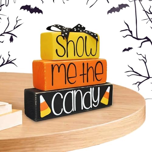 Puwaiio Halloween Etagere Deko,als Mittelstück mit Holzblock Verzierungen - Halloween Party Deko Dekoartikel Für Zimmer Wohnzimmer Schlafzimmer Puwaiio Halloween Etagere Deko,als Mittelstück mit Holzblock Verzierungen - Halloween Party Deko Dekoartikel Für Zimmer Wohnzimmer Schlafzimmer von Puwaiio