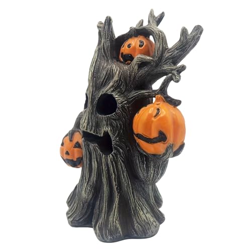 Puwaiio Halloween Harz Figuren - Halloween Harz Kürbisse Baum Statue Dekoration - Herbst Wohnaccessoires Grusel Deko Für Innen- und Außenbereich Terrasse Festdekoration Eingangsbereich Vordertür Tisch Puwaiio Halloween Harz Figuren - Halloween Harz Kürbisse Baum Statue Dekoration - Herbst Wohnaccessoires Grusel Deko Für Innen- und Außenbereich Terrasse Festdekoration Eingangsbereich Vordertür Tisch von Puwaiio