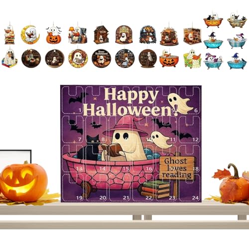 Puwaiio Halloween Kalender 2025,Horror Adventskalender Mit 24 Überraschungen | Wohnzimmer Deko Für Eltern Schule Jugendliche Kinder Jungs Mädchen Wochentag Puwaiio Halloween Kalender 2025,Horror Adventskalender Mit 24 Überraschungen | Wohnzimmer Deko Für Eltern Schule Jugendliche Kinder Jungs Mädchen Wochentag von Puwaiio