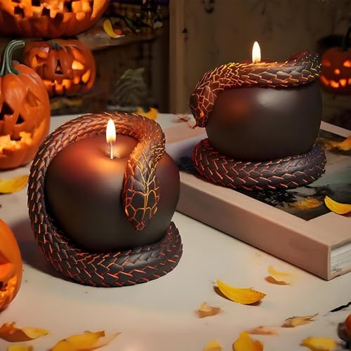 Puwaiio Halloween Kerzenformen - Silikon Duftkerzen Form,Einfache Entnahme Bastelform Für Epoxidharz Deko Halloween von Puwaiio
