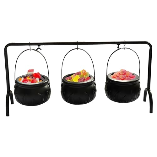 Puwaiio Hexenkessel | 3-teiliges Halloween Süßigkeitenschüssel-Set für Zubehör - Festgeschirr Süßigkeitenbehälter Für Wohnzimmer Garten Terrasse Dekoration Halloween Deko Puwaiio Hexenkessel | 3-teiliges Halloween Süßigkeitenschüssel-Set für Zubehör - Festgeschirr Süßigkeitenbehälter Für Wohnzimmer Garten Terrasse Dekoration Halloween Deko von Puwaiio