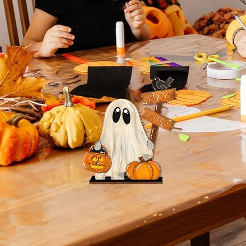 Puwaiio Holz Halloween Deko Für Zuhause - Süße Deko Aus Holz | Für Haus Schule Wohnungstür Hinterhof Büro Zimmer Party Puwaiio Holz Halloween Deko Für Zuhause - Süße Deko Aus Holz | Für Haus Schule Wohnungstür Hinterhof Büro Zimmer Party von Puwaiio