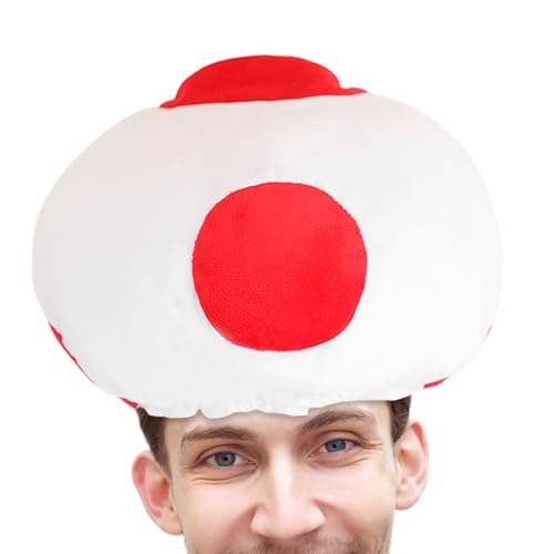 Puwaiio Pilzkopfbedeckung, Pilzhut Kinder | Cosplay Dress Up Requisiten Kopfbedeckung,Lustige Neuheit Kostüm Performance Requisiten für Männer Frauen Kinder Rollenspiel Party Dekoration von Puwaiio