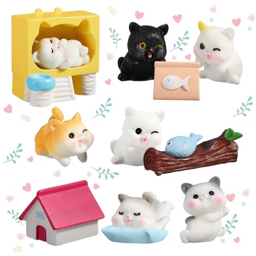 12Stück Mini Katze Figuren Set Party liefert Cupcake Figuren Cake Topper Katze Kuchendekoration Tortendeko für Kinder Katze Party Babyparty Katze Familienessen Dekoration Ornamente 12Stück Mini Katze Figuren Set Party liefert Cupcake Figuren Cake Topper Katze Kuchendekoration Tortendeko für Kinder Katze Party Babyparty Katze Familienessen Dekoration Ornamente von Pwsap