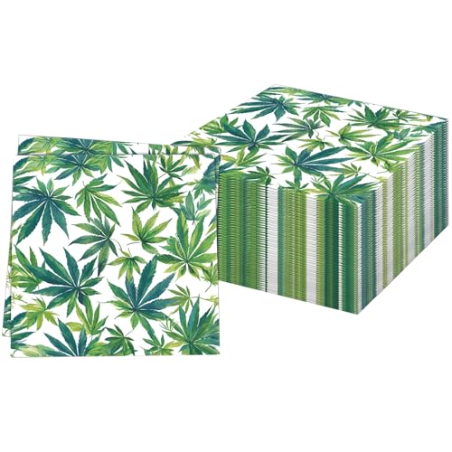 60Stück Dschungel Hawaii Party Servietten, Frühling Sommer Papierservietten Paper Napkins Blätter Wald Wegwerfservietten Bedruckte Grün Papiertaschentücher Partyzubehör Tischdekoration,33x33cm 60Stück Dschungel Hawaii Party Servietten, Frühling Sommer Papierservietten Paper Napkins Blätter Wald Wegwerfservietten Bedruckte Grün Papiertaschentücher Partyzubehör Tischdekoration,33x33cm von Pwsap