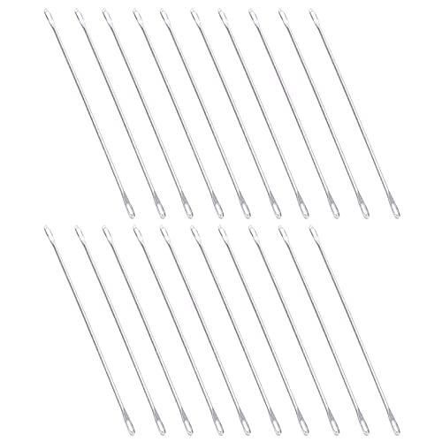 20 Stück Doppelöhrnadel Metall 9cm Lange Umhängenadel Nähnadeln Großes Öhr Passend für Strickmaschine 20 Stück Doppelöhrnadel Metall 9cm Lange Umhängenadel Nähnadeln Großes Öhr Passend für Strickmaschine von Pwshymi