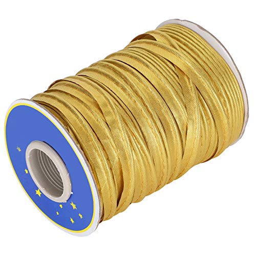 70yd Kantengeflecht-Schrägbandbesatz Zum Nähen, Nähen, Binden, Nähen, mit Lichtbeständiger Farbe, Maschinenwaschbar (Gold) von Pwshymi