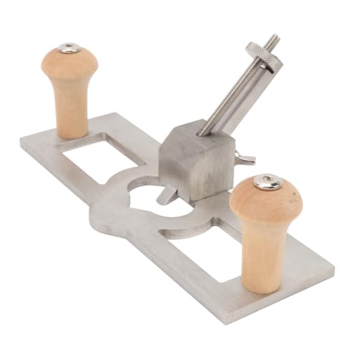 PWSHYMI 1PCS Router Flugzeug Handheld Holzbearbeitungswerkzeug, Einstellbarer Handholzhobel Edelstahl -Holzrasingwerkzeug mit Tiefenstopp für Holzbearbeitung Handwerker von Pwshymi