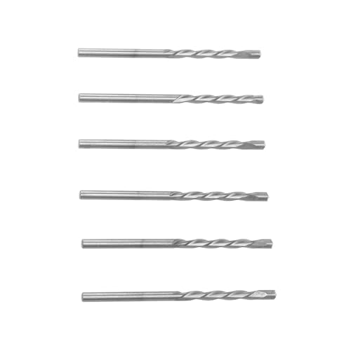 Pwshymi 50pcs 1/8 Zoll Spiralbohrbits Drehbohrbits M2 Hochgeschwindigkeitsstahl für Holzkunststoffschneidung mit 2,35 Zoll Länge 29 Mm Tiefe (Silber) von Pwshymi