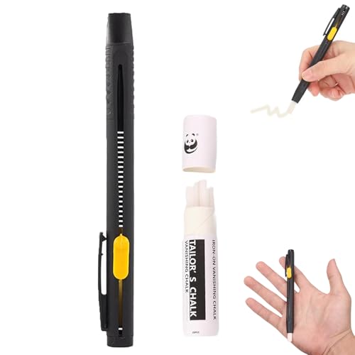 Heat Erasable Fabric Marker for Sewing, Embroidery, Quilting, Washable Erasable Replaceable Refill Marker Pen, for Use in Marking Before Cutting Clothes (Set1) von Pwzoax