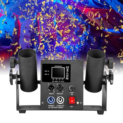 PxkVrin 2 Kopf Konfettimaschine, Elektrischer Konfettiblaster, Altura De Chorro 8-10 M, für Hochzeiten, Halloween, Weihnachten.. PxkVrin 2 Kopf Konfettimaschine, Elektrischer Konfettiblaster, Altura De Chorro 8-10 M, für Hochzeiten, Halloween, Weihnachten.. von PxkVrin