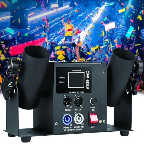 PxkVrin 2 Kopf Konfettimaschine, Konfetti GebläSe Maschine, für Bar, BüHne, Feier Und Hochzeit, Nachtclub, Bar, Dj-Jet-Effekt. PxkVrin 2 Kopf Konfettimaschine, Konfetti GebläSe Maschine, für Bar, BüHne, Feier Und Hochzeit, Nachtclub, Bar, Dj-Jet-Effekt. von PxkVrin