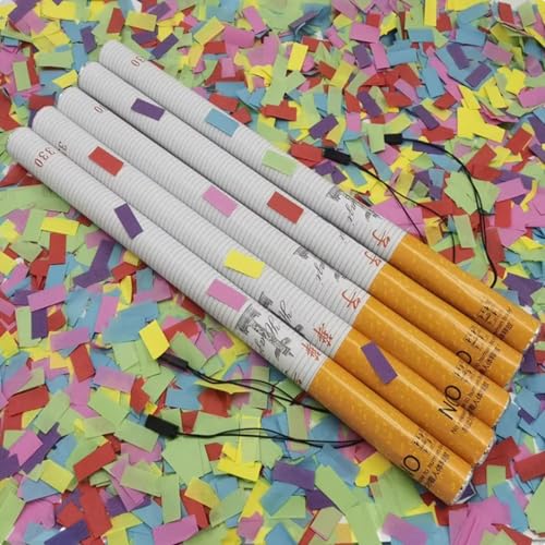 PxkVrin 25 Pcs Elektronische Multicolor Konfetti, Hochzeit Konfetti-Kanone, 80 cm Im Konfettikanonen Set, für Hochzeit Und Geburtstag. Cigarettescoloured PxkVrin 25 Pcs Elektronische Multicolor Konfetti, Hochzeit Konfetti-Kanone, 80 cm Im Konfettikanonen Set, für Hochzeit Und Geburtstag. Cigarettescoloured von PxkVrin