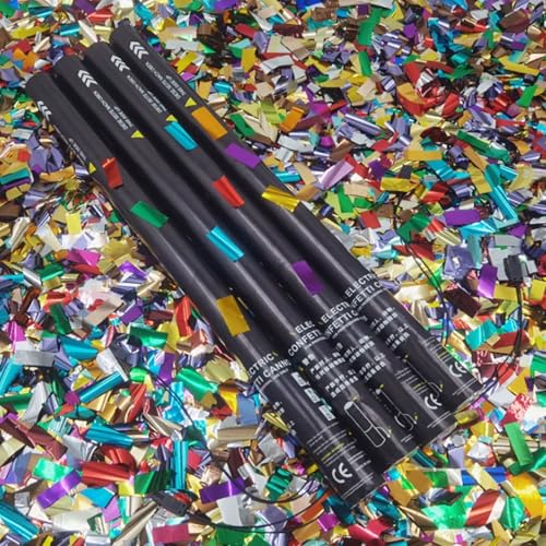 PxkVrin 25 Pcs Elektronische Multicolor Konfetti, Hochzeit Konfetti-Kanone, 80 cm Im Konfettikanonen Set, für Hochzeit Und Geburtstag. ColourfulSequins PxkVrin 25 Pcs Elektronische Multicolor Konfetti, Hochzeit Konfetti-Kanone, 80 cm Im Konfettikanonen Set, für Hochzeit Und Geburtstag. ColourfulSequins von PxkVrin