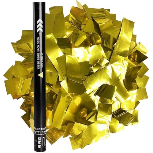 PxkVrin 25 Pcs Elektronische Multicolor Konfetti, Party-Popper 80 cm, Biologisch Abbaubar Gemischte Farbe Konfetti Shooter, für Hochzeit Und Geburtstag. GoldSequins PxkVrin 25 Pcs Elektronische Multicolor Konfetti, Party-Popper 80 cm, Biologisch Abbaubar Gemischte Farbe Konfetti Shooter, für Hochzeit Und Geburtstag. GoldSequins von PxkVrin