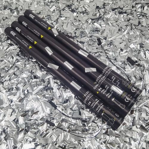 PxkVrin 25pcs 80 cm Im Konfettikanonen Set, Konfetti Bombe, Hochzeit Konfetti-Kanone, für Hochzeiten Halloween Weihnachten Bar BüHne Effekt, Bunt,Red. Silversequins PxkVrin 25pcs 80 cm Im Konfettikanonen Set, Konfetti Bombe, Hochzeit Konfetti-Kanone, für Hochzeiten Halloween Weihnachten Bar BüHne Effekt, Bunt,Red. Silversequins von PxkVrin