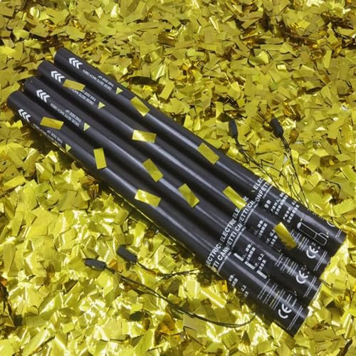 PxkVrin 25pcs Party Popper, 80 Cm/31,5 Zoll, Biologisch Abbaubar Gemischte Farbe Konfetti Shooter, für Geburtstage, Hochzeiten, Karneval. GoldSequins PxkVrin 25pcs Party Popper, 80 Cm/31,5 Zoll, Biologisch Abbaubar Gemischte Farbe Konfetti Shooter, für Geburtstage, Hochzeiten, Karneval. GoldSequins von PxkVrin