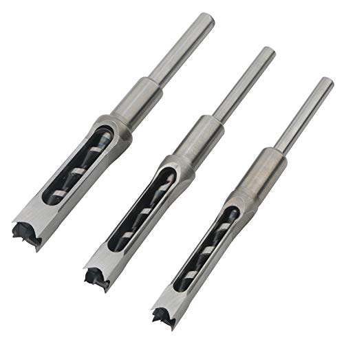 Pxyelec 3-teiliges Holzbearbeitungs-Vierkantlochbohrer-Set, Einsteckmeißel-Set, Kegelsenker-Bits, Lochsäge, Elektrowerkzeug-Set, 9/16, 5/8, 3/4 Zoll Pxyelec 3-teiliges Holzbearbeitungs-Vierkantlochbohrer-Set, Einsteckmeißel-Set, Kegelsenker-Bits, Lochsäge, Elektrowerkzeug-Set, 9/16, 5/8, 3/4 Zoll von Pxyelec