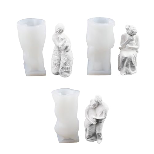 3 PCs Mutter Umarmung Baby Kerzenformen Schwangere Frau Silikonform Gips Duft Kerze Für Die Heimdekoration 3 PCs Mutter Umarmung Baby Kerzenformen Schwangere Frau Silikonform Gips Duft Kerze Für Die Heimdekoration von Pyasuye