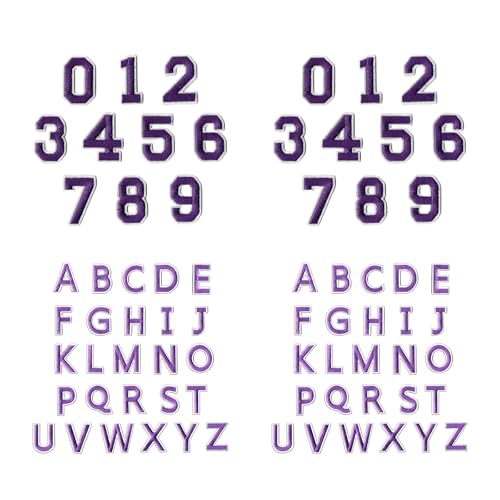 72 Count Sturdy Sticked Letter Applique Patches Für Kleidungsreparaturprojekte Und Dekorationsbekleidungsflecken von Pyasuye