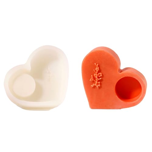 Geprägte Herzförmige Silikonformen Silikonkerzenhalterseife Für Epoxidharz Candlestick Teelight Seife Geprägte Herzförmige Silikonformen Silikonkerzenhalterseife Für Epoxidharz Candlestick Teelight Seife von Pyasuye