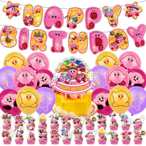 Cartoon-Geburtstagsparty-Dekorationen, Banner, Luftballons, Kuchendekoration, Cupcake-Topper, Kuchendekorationen Cartoon-Geburtstagsparty-Dekorationen, Banner, Luftballons, Kuchendekoration, Cupcake-Topper, Kuchendekorationen von Pyeunglloon