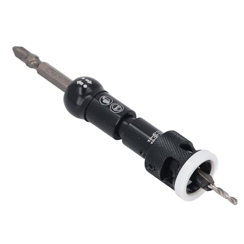 Limit Countersink Bohrbohrbit Set mit Einstellbarer Tiefenstopp, 2000 Schraubenkappen Carbid Specked Countersink Bit für Holzbearbeitung, Tischlerei, Pilotschraubenloch -Set Limit Countersink Bohrbohrbit Set mit Einstellbarer Tiefenstopp, 2000 Schraubenkappen Carbid Specked Countersink Bit für Holzbearbeitung, Tischlerei, Pilotschraubenloch -Set von Pyhodi