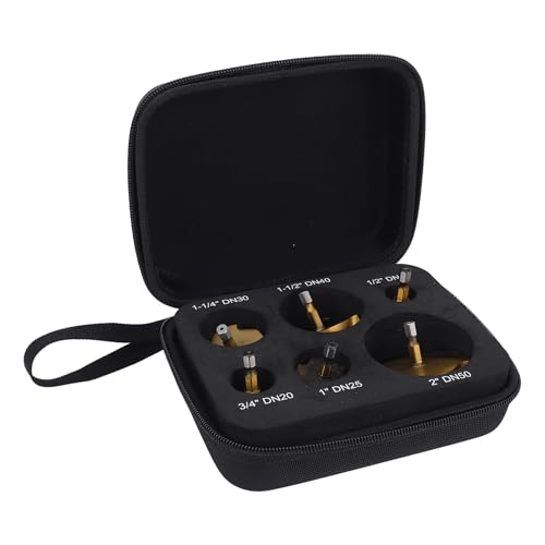 Pyhodi 6 PCs Stiefmaschinenbohrbit Set, PPR -Hebel -Stufe Bohrbit Set 20 25 32 40 50 50 63 Mm 1/4 Zoll Hex Shank Spiral Water Rohrexpansionswerkzeug, Liebhaber mit Aufbewahrungsbox Pyhodi 6 PCs Stiefmaschinenbohrbit Set, PPR -Hebel -Stufe Bohrbit Set 20 25 32 40 50 50 63 Mm 1/4 Zoll Hex Shank Spiral Water Rohrexpansionswerkzeug, Liebhaber mit Aufbewahrungsbox von Pyhodi