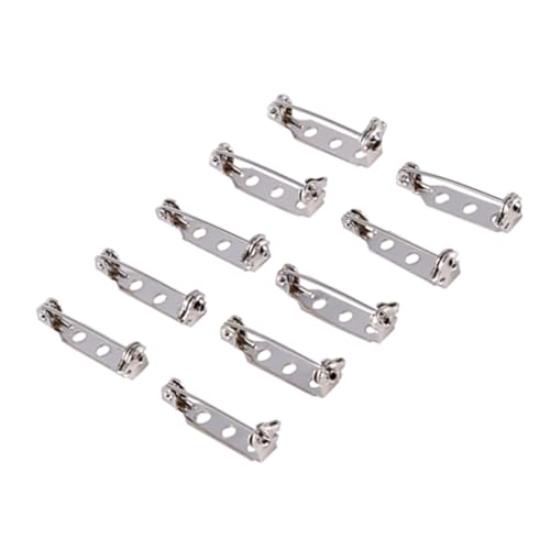 Sicherheitsnadel, 50 Stück, Verriegelbare Sicherheitsnadel mit Sicherheitsschalter, Hartes Material für Brosche, DIY, Basteln für Zuhause (25mm) von Pyhodi