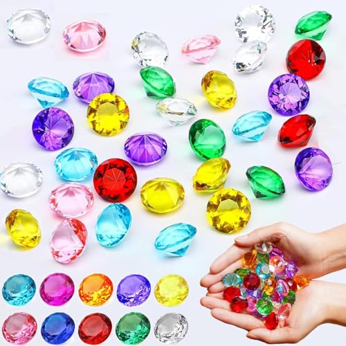 200 Stück Edelsteine für Kinder, Blend, Kristall, Acryl, bunte Edelsteine für Tischdekoration, DIY, Hochzeit, Geburtstag 200 Stück Edelsteine für Kinder, Blend, Kristall, Acryl, bunte Edelsteine für Tischdekoration, DIY, Hochzeit, Geburtstag von Pynzeka