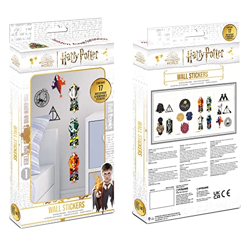 HARRY POTTER - Set mit 17 Wandaufklebern für alle Oberflächen - Offizielles Lizenzprodukt von Pyramid International