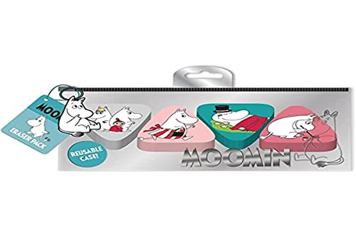 Pyramid Europe Moomin Radierer-Set 4teilig (Moomin Character Designs) - Offizielles Lizenzprodukt von Pyramid International