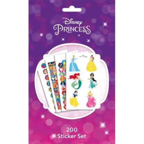 Disney Princess Aufkleber-Set für Kinder, über 200 bunte Aufkleber für Scrapbooking, Kunst und Handwerk, Partygeschenke und kreativen Spaß von Pyramid International