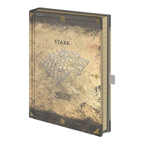 GAME OF THRONES - Notebook A5 Premium - Stark Worn : P.Derive , ML von Pyramid International