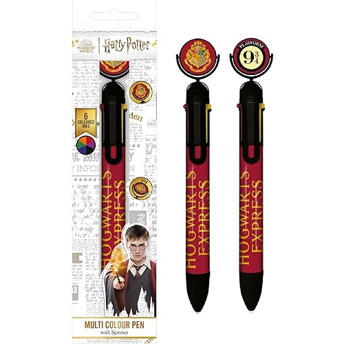 HARRY POTTER Mehrfarben Stift (Plattform 9 ¾ Design) HARRY POTTER Geschenke für Jungen und Mädchen - Offizielles Lizenzprodukt von Pyramid International