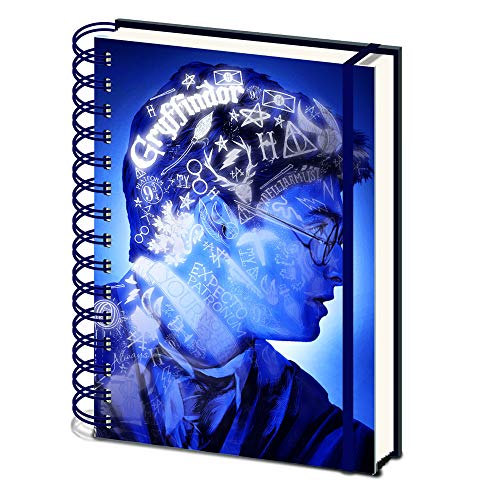 Harry Potter (Magic Portrait A5 3D Premium Notizbuch, blau Harry Potter (Magic Portrait A5 3D Premium Notizbuch, blau von Pyramid International